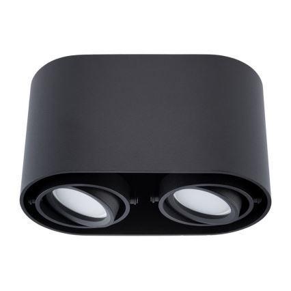 Oświetlenie punktowe SIROK 2xGU10/30W/230V czarny