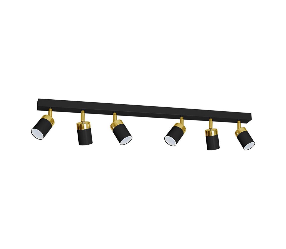 Oświetlenie punktowe sufitowe JOKER 6xGU10/25W/230V czarny