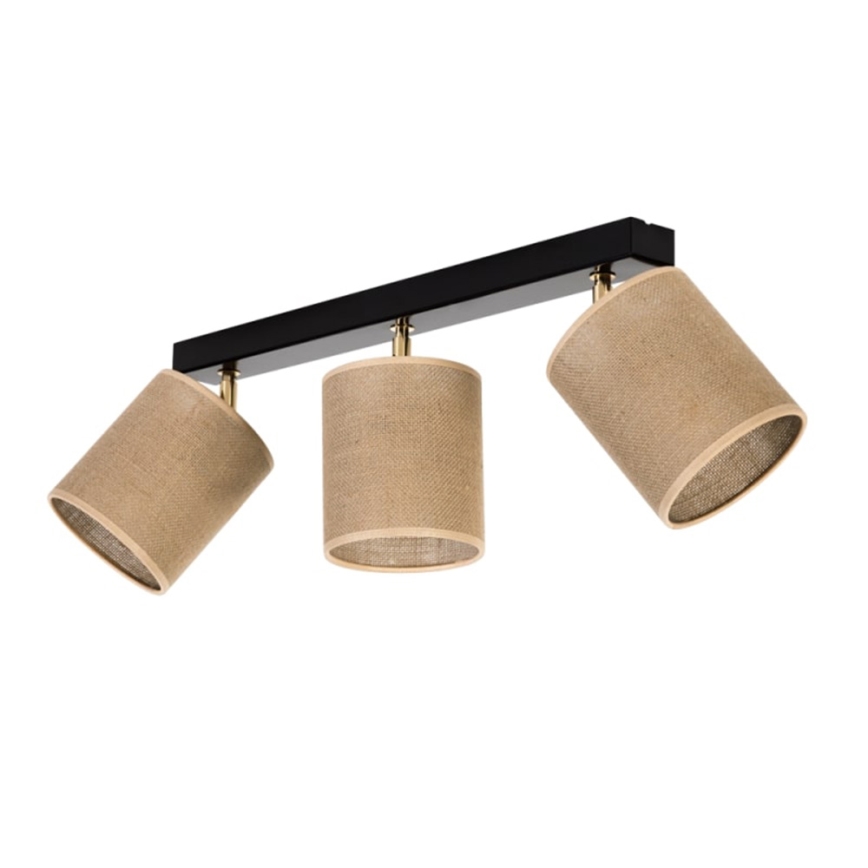 Oświetlenie punktowe sufitowe JUTE 3xE27/25W/230V - certyfikat FSC