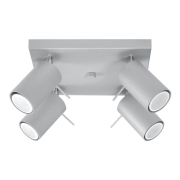 Oświetlenie punktowe sufitowe RING 4xGU10/10W/230V