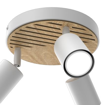Oświetlenie punktowe TERRA 3xGU10/8W/230V biały/dąb