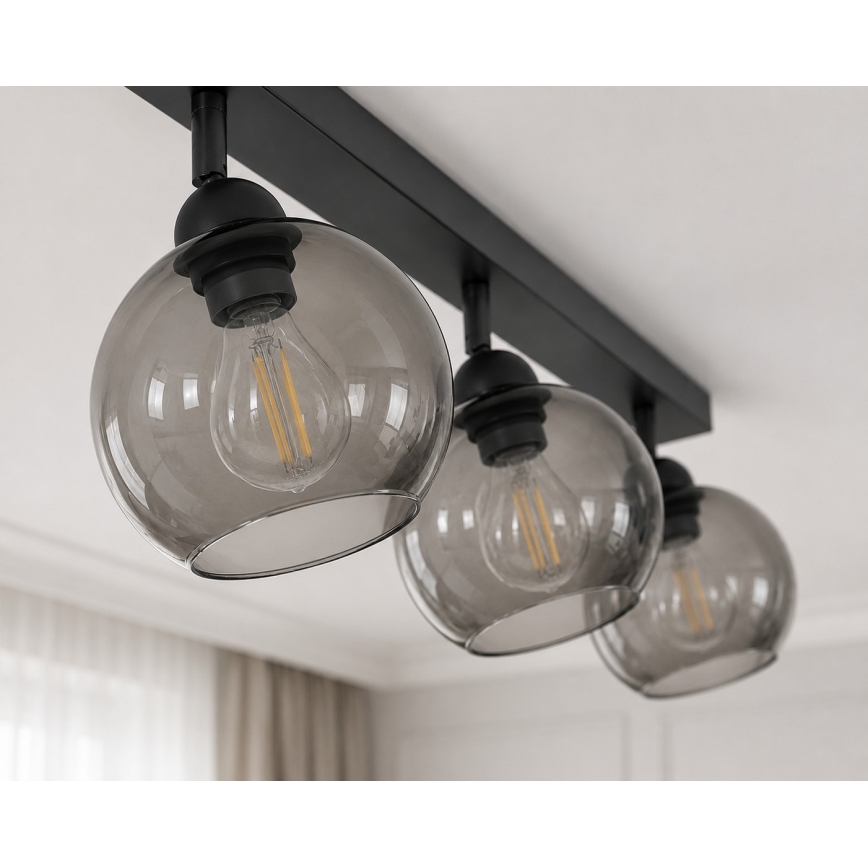 Oświetlenie punktowe UNO 3xE27/60W/230V czarny