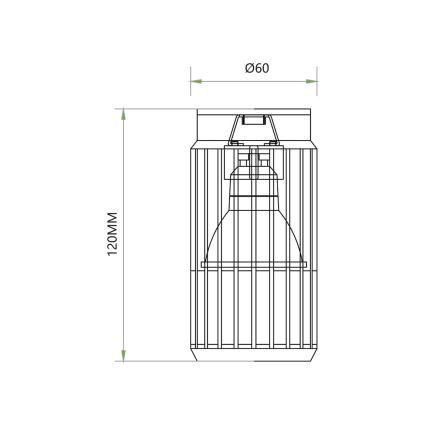 Oświetlenie punktowe VERTICAL 1xGU10/8W/230V białe