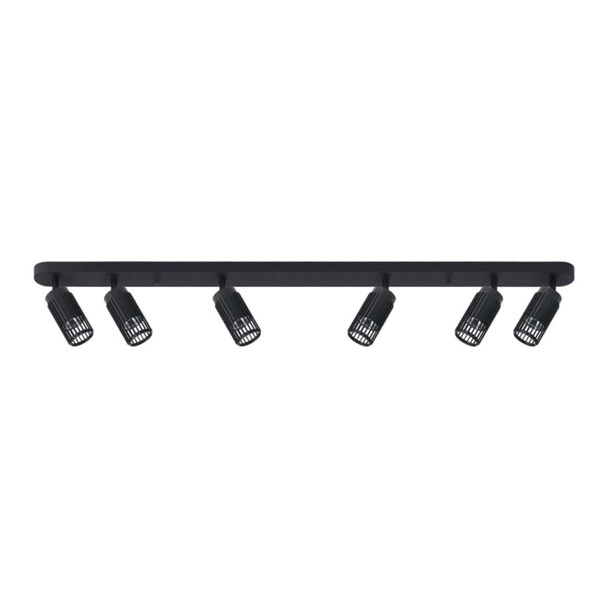 Oświetlenie punktowe VERTICAL 6xGU10/8W/230V czarne