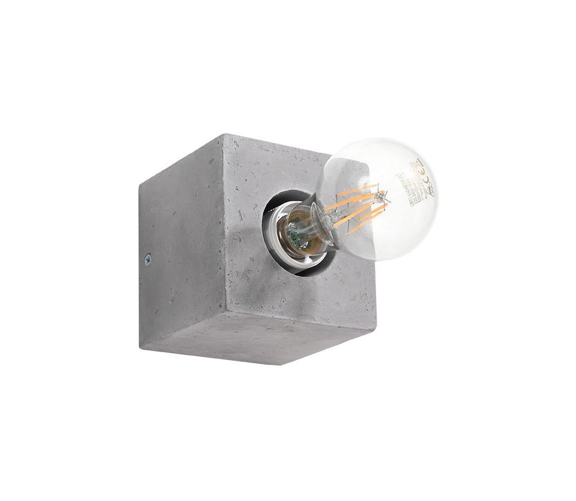 Oświetlenie ścienne ABEL 1xE27/60W/230V beton