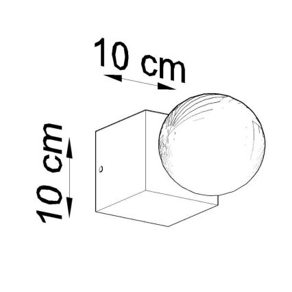 Oświetlenie ścienne ABEL 1xE27/60W/230V beton