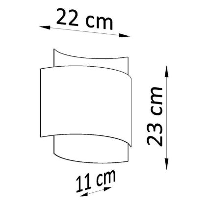 Oświetlenie ścienne IMPACT 1xG9/40W/230V czarne