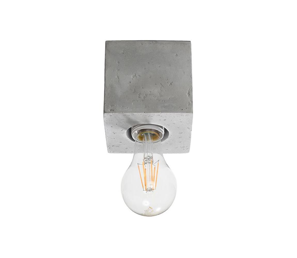 Oświetlenie sufitowe ABEL 1xE27/60W/230V beton