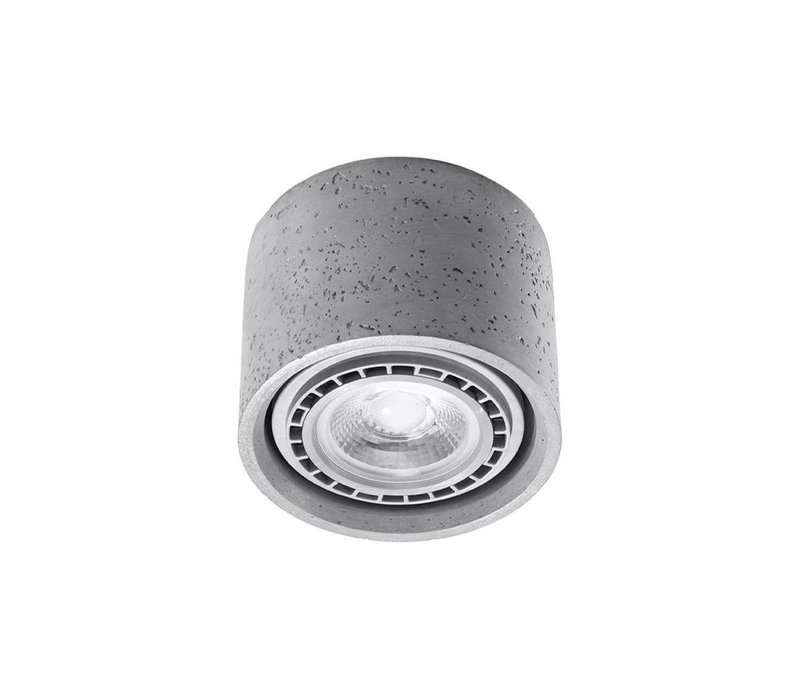 Oświetlenie sufitowe BASIC AR111 1xGU10/40W/230V beton