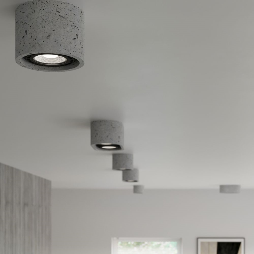 Oświetlenie sufitowe BASIC AR111 1xGU10/40W/230V beton