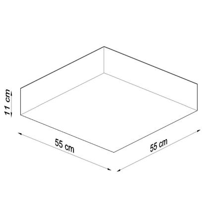 Oświetlenie sufitowe HORUS 4xE27/60W/230V białe