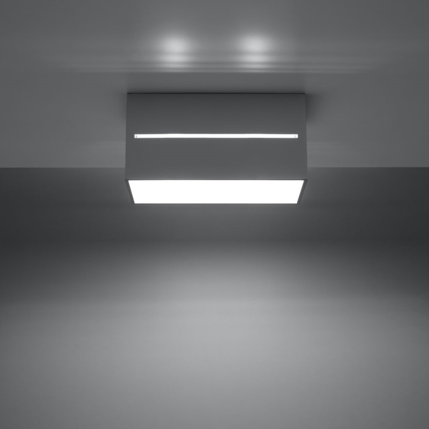 Oświetlenie sufitowe LOBO 2xGU10/40W/230V grey