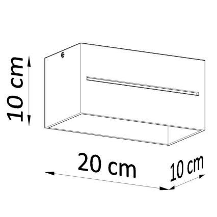 Oświetlenie sufitowe LOBO 2xGU10/40W/230V grey