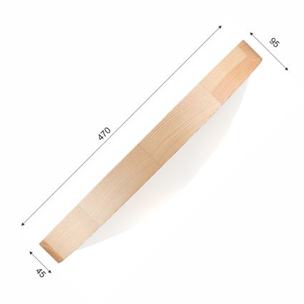 Oświetlenie sufitowe SOSNA 3xE27/60W/230V średnica 47 cm