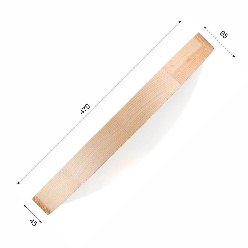 Oświetlenie sufitowe SOSNA 3xE27/60W/230V średnica 47 cm