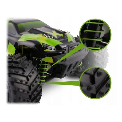 Overmax - samochód zdalnie sterowany X-MONSTER 3.0 1700 mAh Czarny/Zielony