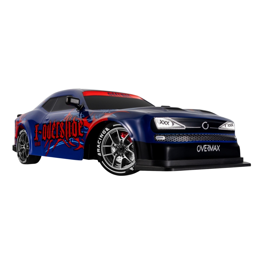 Overmax - RC samochód driftowy zdalnie sterowany 2 w 1 X-OVERSLIDE 1000 mAh czarny/zielony/niebieski/czerwony