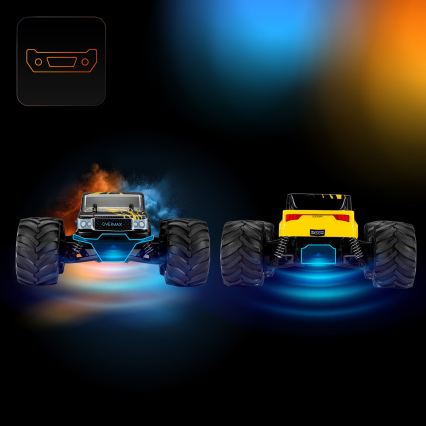 Overmax - zdalnie sterowany samochód RC X-JOLT, 1000 mAh, czarny/żółty