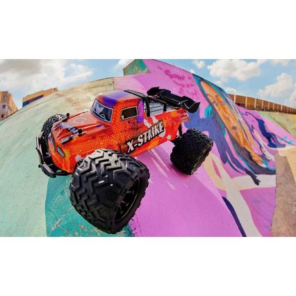 Overmax - Zdalnie sterowany samochód RC X-STRIKE, 3000 mAh, czarny/pomarańczowy
