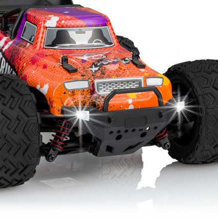 Overmax - Zdalnie sterowany samochód RC X-STRIKE, 3000 mAh, czarny/pomarańczowy