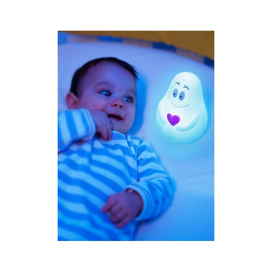 PABOBO - LED Lampka Lumilove BARBAPAPA niebieska