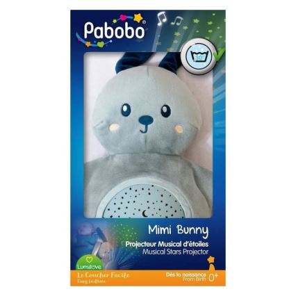 PABOBO - Projektor muzyczny Króliczek Soft Plush 3xAA