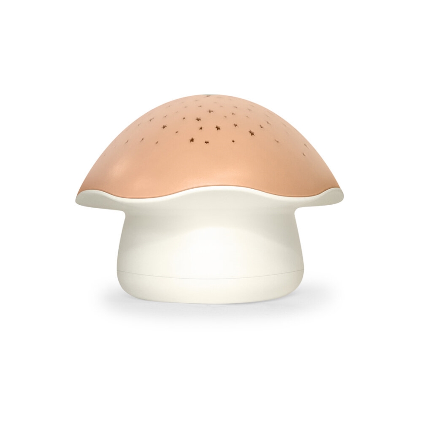 PABOBO - Projektor z muzyką STAR MUSHROOM 3xAA łososiowy