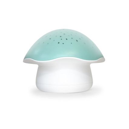PABOBO - Projektor z muzyką STAR MUSHROOM 3xAA niebieski