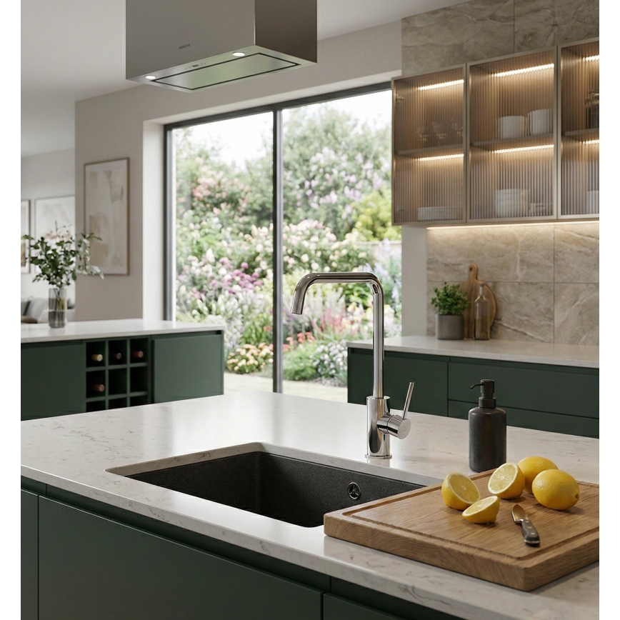 Paffoni - Bateria kuchenna LIGHT 32,6 cm chrom błyszczący