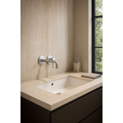 Paffoni - bateria umywalkowa do montażu podtynkowego LIGHT, stal nierdzewna