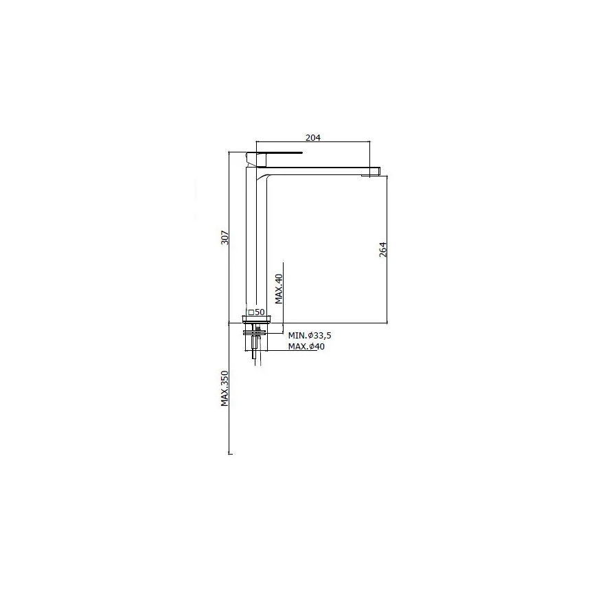 Paffoni - Bateria umywalkowa TANGO w matowym chromie