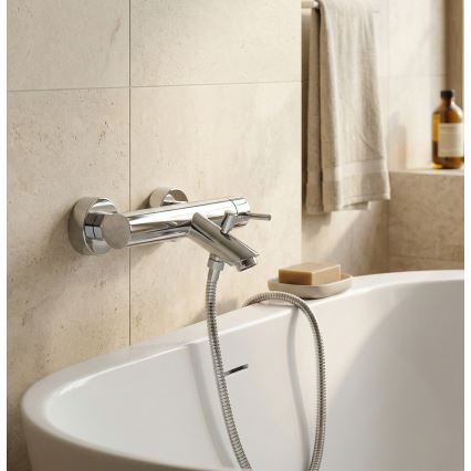 Paffoni - Bateria wannowa LIGHT, chrom błyszczący