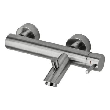 Paffoni - Bateria wannowa LIGHT ze stali nierdzewnej