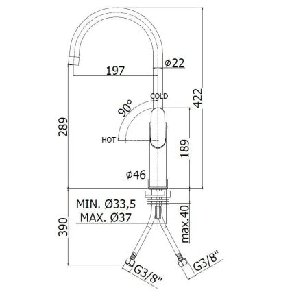 Paffoni - Bateria zlewozmywakowa CANDY chrom błyszczący