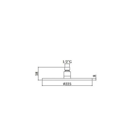 Paffoni - Deszczownica śr. 22,5 cm MASTER chrom błyszczący