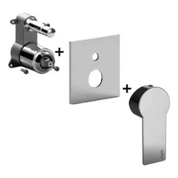 Paffoni - Podtynkowa bateria prysznicowa TANGO, chrom błyszczący