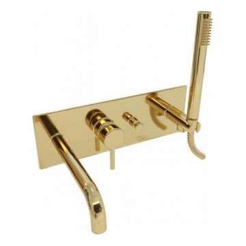 Paffoni - Zestaw prysznicowy podtynkowy LIGHT złoty