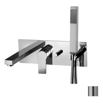 Paffoni - Zestaw wannowy z baterią podtynkową TANGO, stal nierdzewna