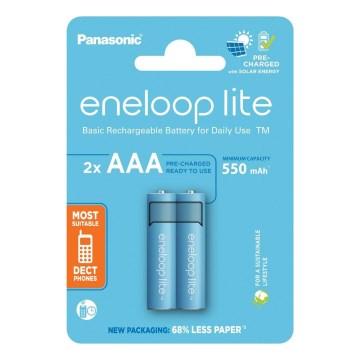 Panasonic - 2 szt Akumulatory AAA Eneloop Lite 550 mAh