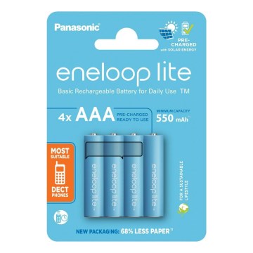Panasonic - 4 szt Akumulatory AAA Eneloop Lite 550 mAh