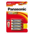 Panasonic - 4 szt Bateria alkaliczna AAA Pro Power 1,5V 1200 mAh