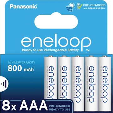Panasonic - 8 szt Akumulatory AAA Eneloop 800 mAh