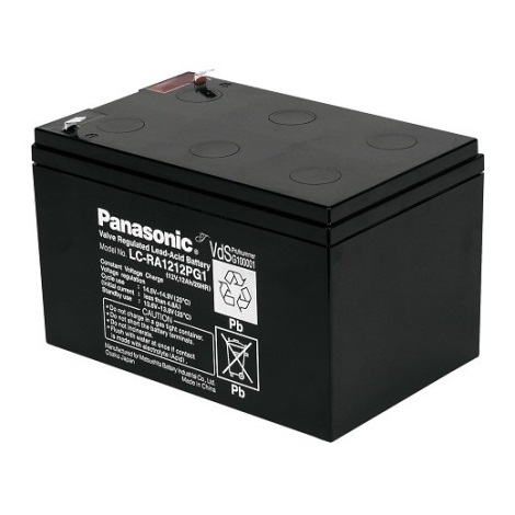 Panasonic LC-RA1212PG1 - Akumulator kwasowo-ołowiowy 12V/12Ah/faston 6,3mm