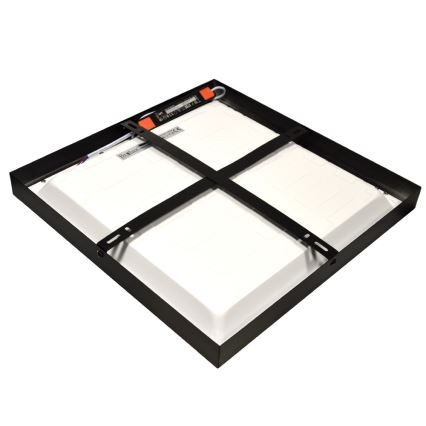 Panel LED natynkowy CHRIS LED/20W/230V 4000K 40x40 cm czarny