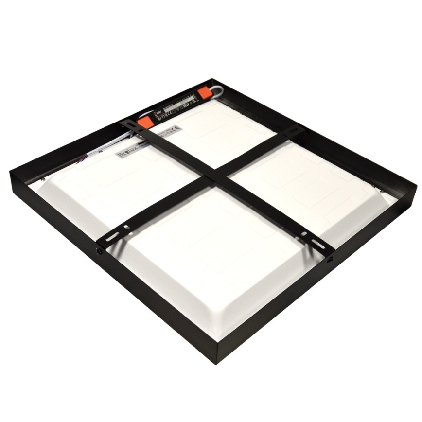 Panel LED natynkowy CHRIS LED/20W/230V 4000K 40x40 cm czarny