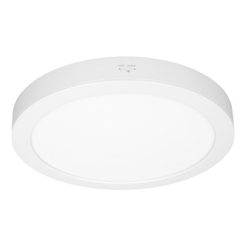 Panel LED natynkowy/wpuszczany 2 w 1 18W/230V 3000/4000/6000K Ø22,5 cm IP54 biały