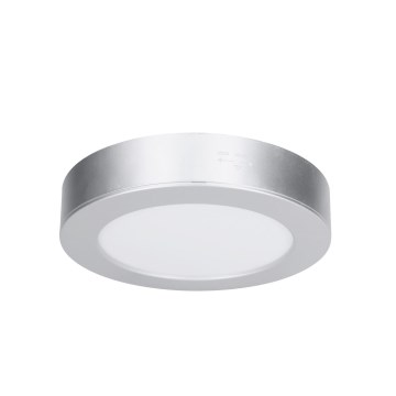 Panel LED natynkowy/wpuszczany 2w1 LED/12W/230V 3000/4000/6000K śr.17 cm IP54 srebrny