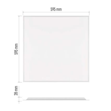 Panel LED wpuszczany DIXXO LED/36W/230V 4000K 60x60 cm biały