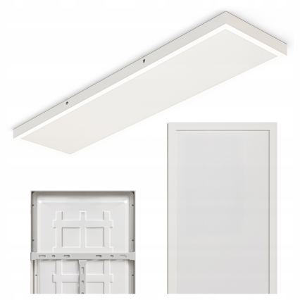 Panel natynkowy LED 60 W, 230 V, 30 x 120 cm, biały