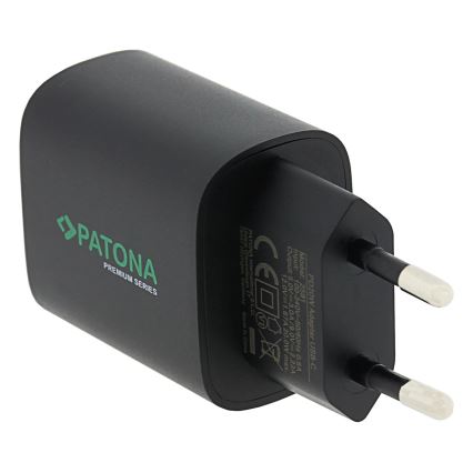 PATONA - Adapter do ładowania USB-C Power delivery 20W/230V czarny